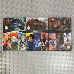 Jurassic World Camp Cretaceous Hardcover Book Set - Volumes 1, 2 & 4
